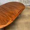 Mid Century Modern Walnut Dining Table w/ Two Leaves