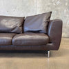 Designer Leather Sofa by Dellarobba in Espresso