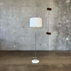 Mid Century Marble & Chrome Floor Lamp