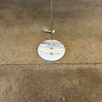Mid Century Marble & Chrome Floor Lamp
