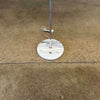 Mid Century Marble & Chrome Floor Lamp