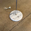 Mid Century Marble & Chrome Floor Lamp