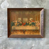 Vintage Framed Last Supper With Wood Frame