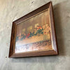 Vintage Framed Last Supper With Wood Frame