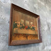 Vintage Framed Last Supper With Wood Frame