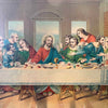 Vintage Framed Last Supper With Wood Frame