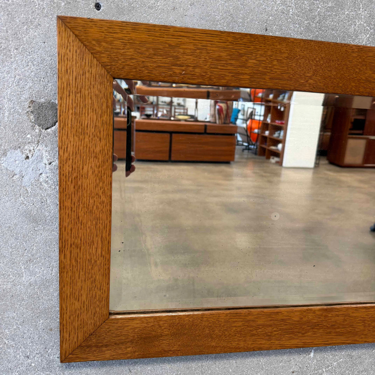 Vintage Solid Oak Mirror