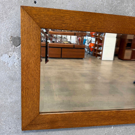 Vintage Solid Oak Mirror