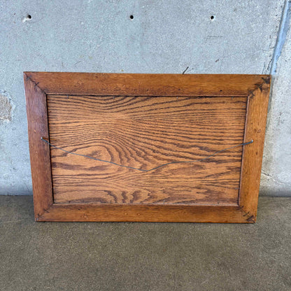 Vintage Solid Oak Mirror