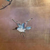 Vintage Asian four Panel Folding Screen