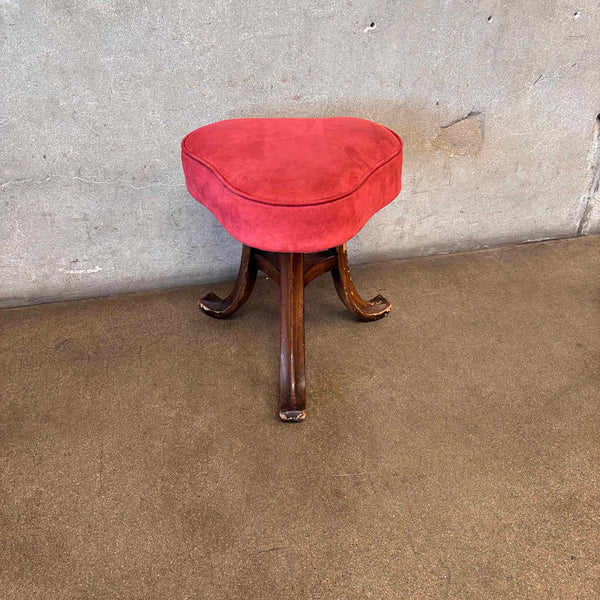 Vintage Three-Leg Stool / Ottoman #1