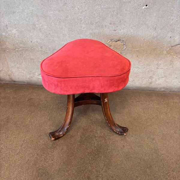 Vintage Three-Leg Stool / Ottoman #2