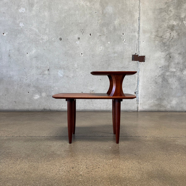 Ace-Hi Solid Walnut Side Table #1 Circa 1960