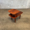 Ace-Hi Solid Walnut Side Table #1 Circa 1960