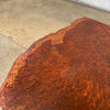 Vintage Burl & Iron Side Table