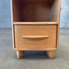 Vintage Heywood Wakefield Mid Century Modern Nightstand Maple