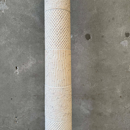 Post Modern Cream Plaster Column Floor Lamp