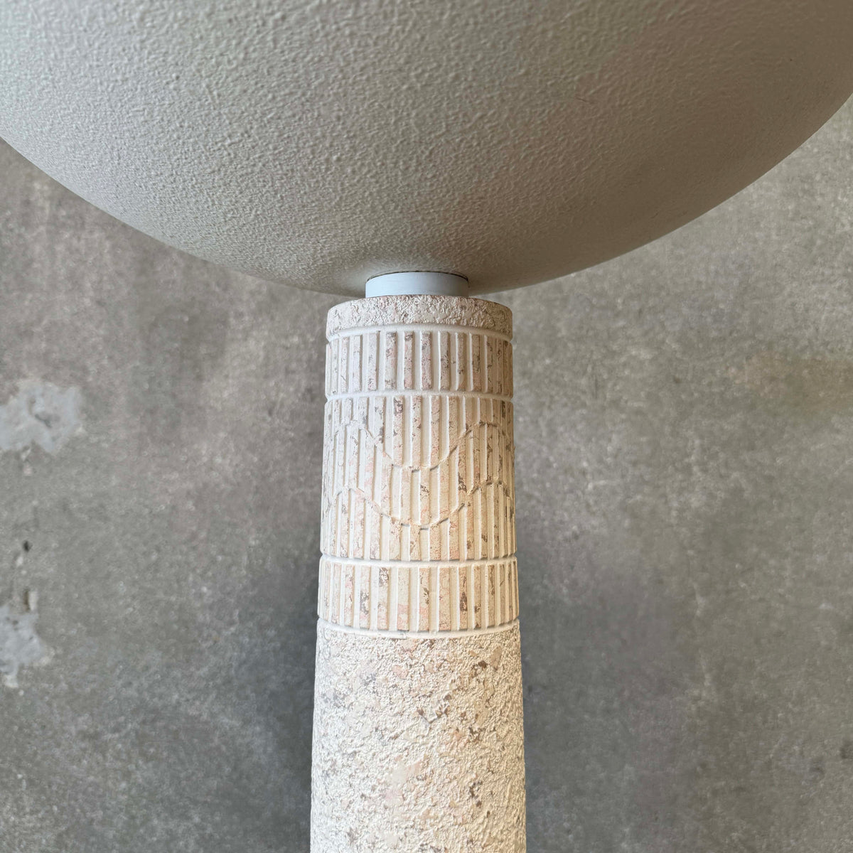 Post Modern Cream Plaster Column Floor Lamp