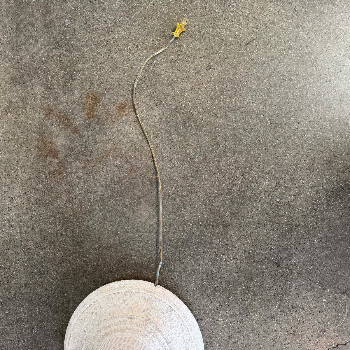 Post Modern Cream Plaster Column Floor Lamp