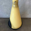 Vintage MCM Yellow Porcelain Enamel Finish Malm "Fire Duke" Fireplace