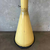 Vintage MCM Yellow Porcelain Enamel Finish Malm "Fire Duke" Fireplace