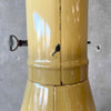 Vintage MCM Yellow Porcelain Enamel Finish Malm "Fire Duke" Fireplace