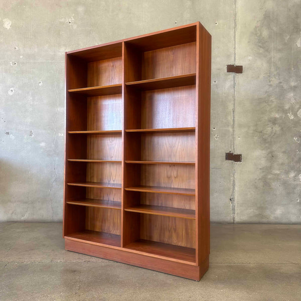 Double Teak Bookcase by Poul Hundevad - Made in Denmark