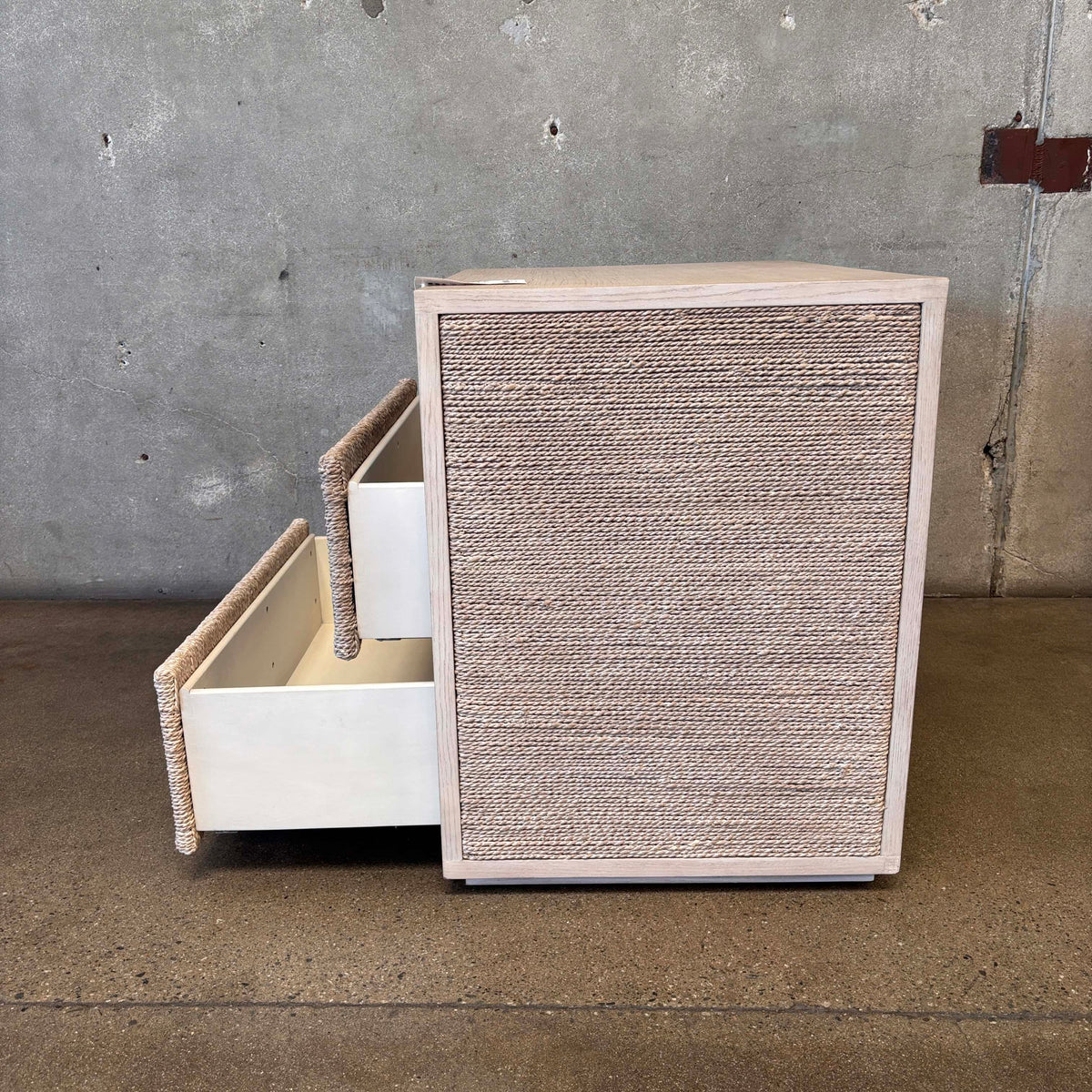 Palecek Braxton Nightstand, White Sands