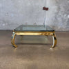 Mastercraft Brass Ming Waterfall Coffee Table