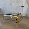Mastercraft Brass Ming Waterfall Coffee Table