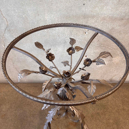 Wrought Iron Side Table