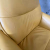 Norwegian Design Leather Swivel Recliner w/ Ottoman #2