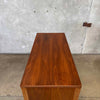 Mid Century Walnut & Brass Highboy Dresser By Stanley