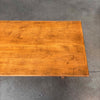 Vintage 1960s One of a Kind Oak Trestle Coffee Table