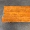 Vintage 1960s One of a Kind Oak Trestle Coffee Table