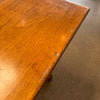 Vintage 1960s One of a Kind Oak Trestle Coffee Table