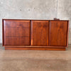 Vintage Mid Century Modern Walnut Credenza By Dillingham