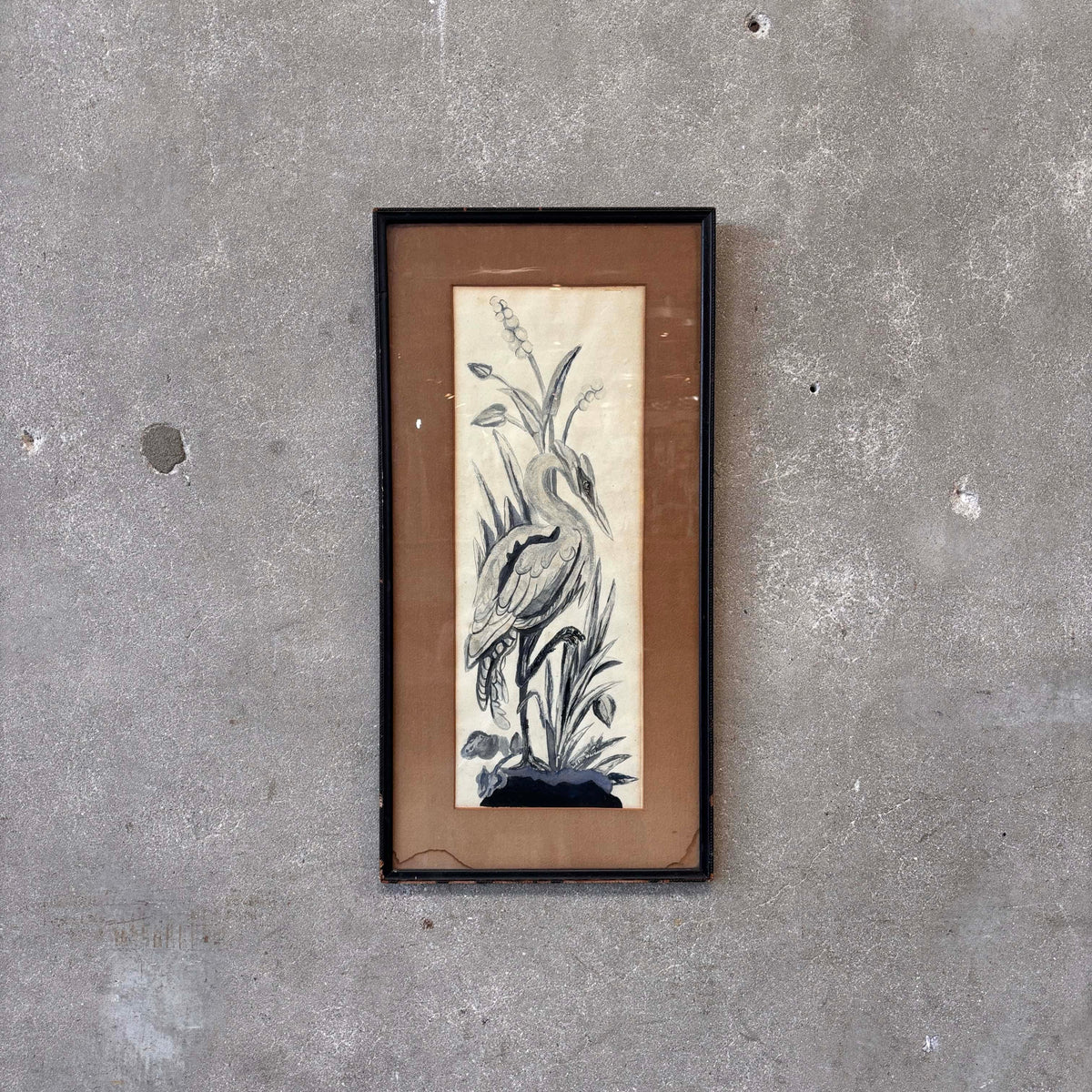 Antique Signed Watercolor