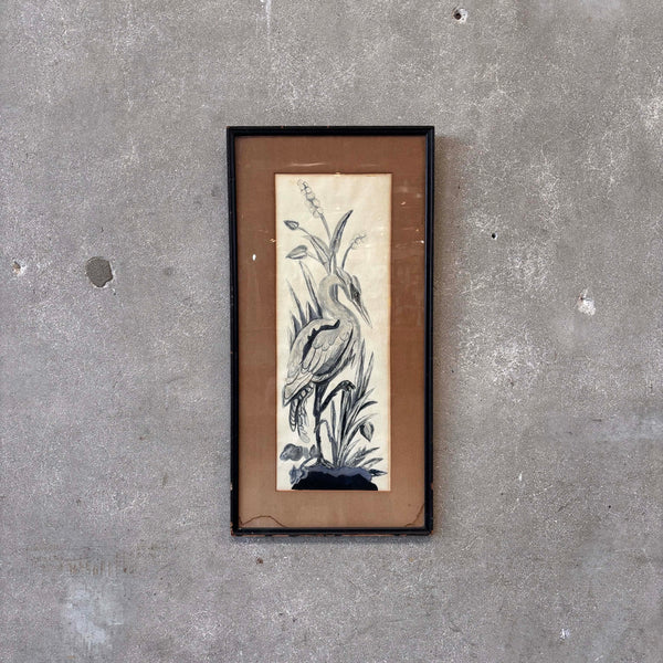 Antique Signed Watercolor