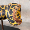 Antique Hand Carved Leopard on Stand
