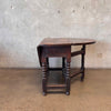 Antique Oval Drop Leaf Table w/Drawer