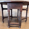Antique Oval Drop Leaf Table w/Drawer