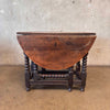 Antique Oval Drop Leaf Table w/Drawer