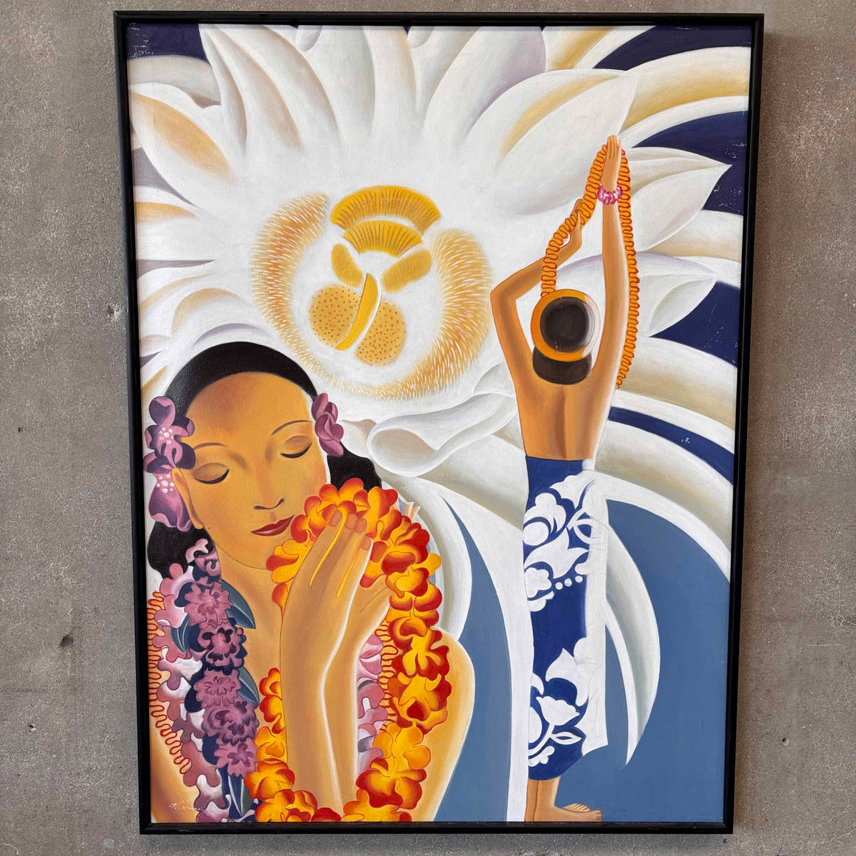 Hawaiian Painting of Iconic Menu