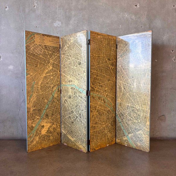 1960's Map of Paris Screen