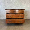 Antique 1890's Oak 4 Drawer Dresser