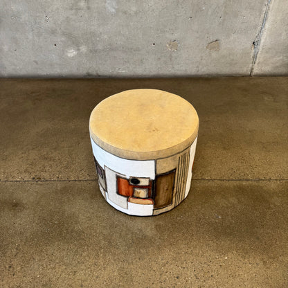 Signed Hand Painted Craft Stool