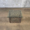 Sculptural Steel Side Table