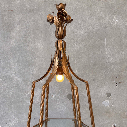 Florentine Metal And Glass Etagere