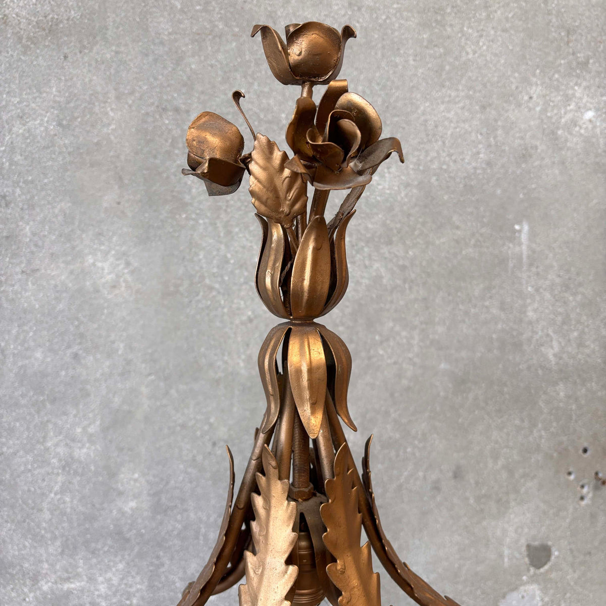 Florentine Metal And Glass Etagere